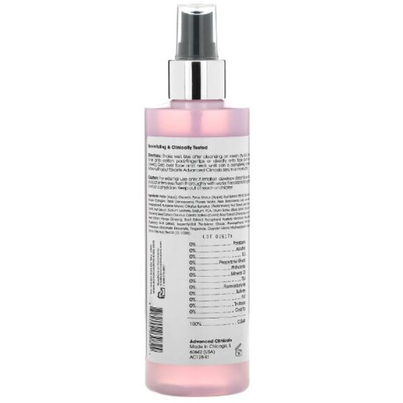 Advanced Clinicals Rosewater Face Toner for Hydration and Toning - Picture 4 of 5